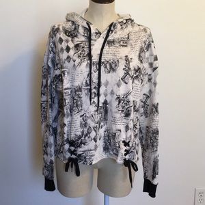 Disney's Alice in Wonderland crop hoodie